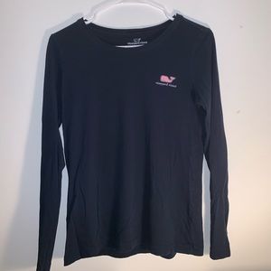Whale Logo Long Sleeve Vineyard Vines Tee